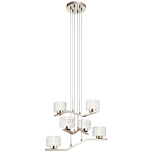  44347PNLED - Lasus™ 6 Light LED Chandelier Polished Nickel