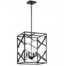  52141BK - Sevan™ 4 Light Foyer Pendant Black