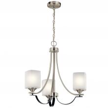  52275NI - Tula™ 3 Light Convertible Chandelier Brushed Nickel