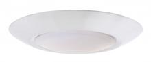  X9007-W-LED - Slim Line 1 Light 6" LED Flushmount in White (7" Overall Diameter)