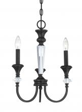  26733-MBS - Boulevard 3 Light Chandelier in Mocha Bronze/Silver Accents