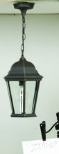  Z251-RT - Straight Glass Cast 1 Light Outdoor Pendant in Rust