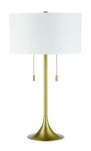  87003SB-T - Neely 2 Light Table Lamp in Satin Brass