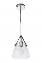  51391-PLN - Hagen 1 Light Pendant in Polished Nickel