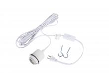  SW1001-W - Swag Hardware Kit 15' White Cord w/Socket in White