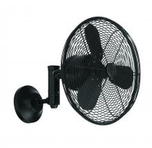  BW414FB3 - 14" Bellows IV Indoor/Outdoor (Damp) in Flat Black w/ Flat Black Blades