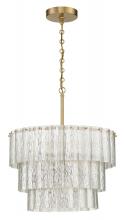  48690-SB - Museo 12 Light Pendant in Satin Brass