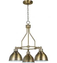  35923-LB - Timarron 3 Light Down Chandelier in Legacy Brass