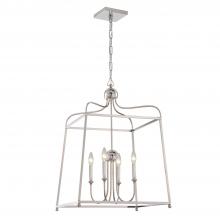  2244-PN_NOSHADE - Libby Langdon Sylvan 4 Light Polished Nickel Chandelier