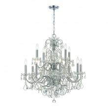  3228-CH-CL-SAQ - Imperial 12 Light Spectra Crystal Polished Chrome Chandelier