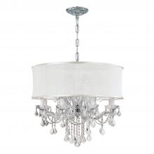  4489-CH-SMW-CLQ - Brentwood 12 Light Spectra Crystal Drum Shade Polished Chrome Chandelier