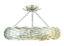  536-SA_CEILING - Broche 6 Light Antique Silver Semi Flush Mount