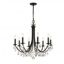  8828-VZ-CL-SAQ - Bridgehampton 8 Light Spectra Crystal Vibrant Bronze Chandelier