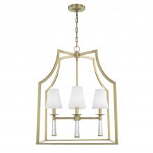  8864-AG - Baxter 4 Light Aged Brass Chandelier