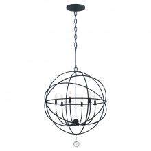  9226-BK - Solaris 6 Light Black Chandelier