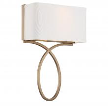  BRK-A3702-VG - Brinkley 2 Light Vibrant Gold Sconce