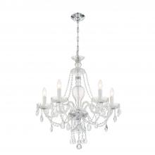  CAN-A1305-CH-CL-S - Candace 5 Light Swarovski Strass Crystal Polished Chrome Chandelier