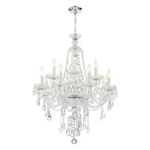  CAN-A1312-CH-CL-S - Candace 12 Light Swarovski Strass Crystal Polished Chrome Chandelier