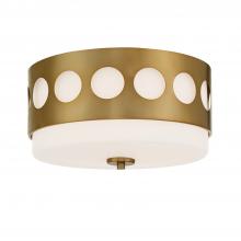  KIR-B8100-VG - Kirby 2 Light Vibrant Gold Flush Mount