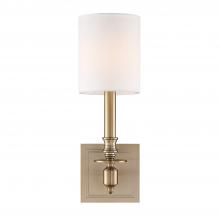  LLO-481-AG - Lloyd 1 Light Aged Brass Sconce