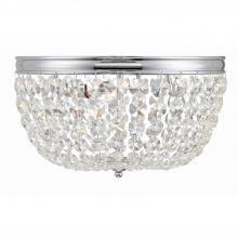  NOL-314-CH-CL-MWP - Nola 3 Light Polished Chrome Flush Mount