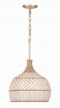  ZAN-9003-SG - Zanzibar 3 Light Soft Gold Pendant