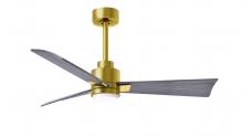  AKLK-BRBR-BW-42 - Alessandra 3-blade transitional ceiling fan in brushed brass finish with Barn Wood blades. Optimiz