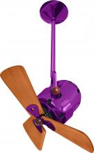  BD-LTPURPLE-WD - Bianca Direcional ceiling fan in Ametista (Blue) finish with solid sustainable mahogany wood blade