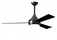  DA-BB-BK - Donaire wet location 3-Blade paddle fan constructed of 316 Marine Grade Stainless Steel