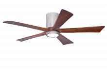  IR5HLK-BW-WA-52 - IR5HLK five-blade flush mount paddle fan in Barn Wood finish with 52” solid walnut tone blades a