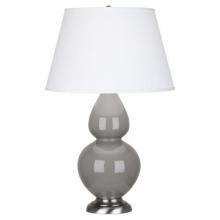  1750X - Smokey Taupe Double Gourd Table Lamp