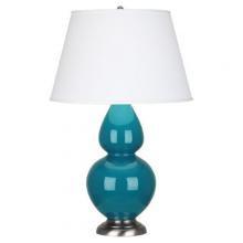  1753X - Peacock Double Gourd Table Lamp