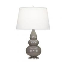  289X - Smokey Taupe Small Triple Gourd Accent Lamp