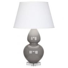  A750X - Smokey Taupe Double Gourd Table Lamp