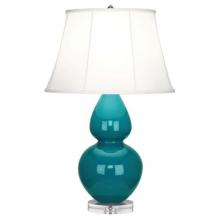  A753 - Peacock Double Gourd Table Lamp