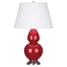  RR22X - Ruby Red Double Gourd Table Lamp