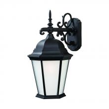  5202BK/FR - Richmond Collection Wall-Mount 1-Light Outdoor Matte Black Light Fixture