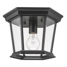  5275BK - Dover Collection Ceiling-Mount 1-Light Outdoor Matte Black Light Fixture