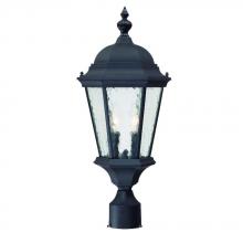  5517BK - Telfair Collection Post-Mount 2-Light Outdoor Matte Black Light Fixture