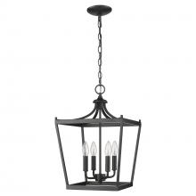  IN11133BK - Kennedy 4-Light Matte Black Chandelier