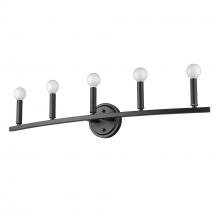  IN41156BK - Sawyer 5-Light Matte Black Vanity