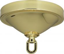  90/057 - Deep Canopy Kit; Brass Finish; 5" Diameter; 11/16" Center Hole; 1-3/4" Depth; Includes