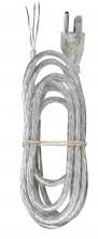  90/2403 - 8 Foot 18/3 SVT 105C Heavy Duty Cord Set; Clear Silver Finish; 100 Carton; 3 Prong Molded Plug;