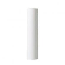  90/371 - Plastic Drip Candle Cover; White Plastic; 1-3/16" Inside Diameter; 1-1/4" Outside Diameter;