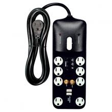  91/234 - 8 Outlet Surge Strip; 6 Foot 14/3 SJT With Flat Plug; 3000 Joules; 15A-120V; 1875W