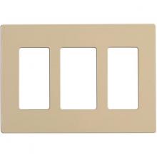  96/323 - Wallplate For Dimmers And Sensors; 3-Gang; Almond Finish; Lutron