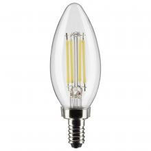  S21827 - 5.5 Watt B11 LED; Clear; Candelabra Base; 2700K; 500 Lumens; 120 Volt; 2-Pack