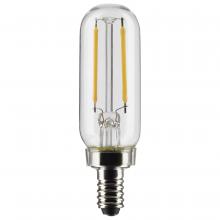  S21858 - 2.8 Watt T6 LED; Clear; Candelabra Base; 2700K; 200 Lumens; 120 Volt; 2-Pack