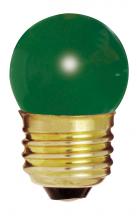  S4509 - 7.5 Watt S11 Incandescent; Ceramic Green; 2500 Average rated hours; Medium base; 120 Volt; Carded