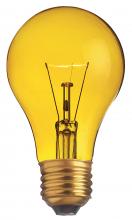  S6083 - 25 Watt A19 Incandescent; Transparent Yellow; 2000 Average rated hours; Medium base; 130 Volt